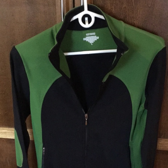 One Tooth block patterned fitness jacket. - Picture 4 of 5